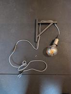 Industriële Wandlamp met Edison Lamp, Ophalen, Zo goed als nieuw, Glas, Minder dan 50 cm