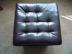 bruine leren poef met opbergruimte, Ophalen, Zo goed als nieuw, Overige materialen