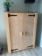 Steigerhout kledingkast, Ophalen, Zo goed als nieuw, 50 tot 75 cm, 200 cm of meer