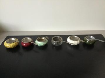Antieke theezeefjes , 6 stuks beschikbaar voor biedingen