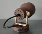 Anvia wandspotje / plafondspotje, bruin, jaren 70, vintage, Huis en Inrichting, Lampen | Wandlampen, Ophalen of Verzenden, Gebruikt