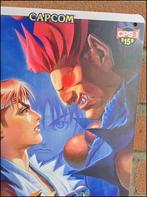 STREET FIGHTER ALPHA 2 | Metalen Bord Poster Retro Arcade, Spelcomputers en Games, Vechten, 1 speler, Nieuw, Ophalen of Verzenden