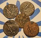 Lotje oude munten VOC duiten Holland 1750-1760, Ophalen of Verzenden, Nederland, Munten