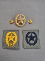 Pinspeld en patches schutter 1ste klasse pistool, Verzamelen, Militaria | Algemeen, Ophalen of Verzenden, Landmacht, Nederland