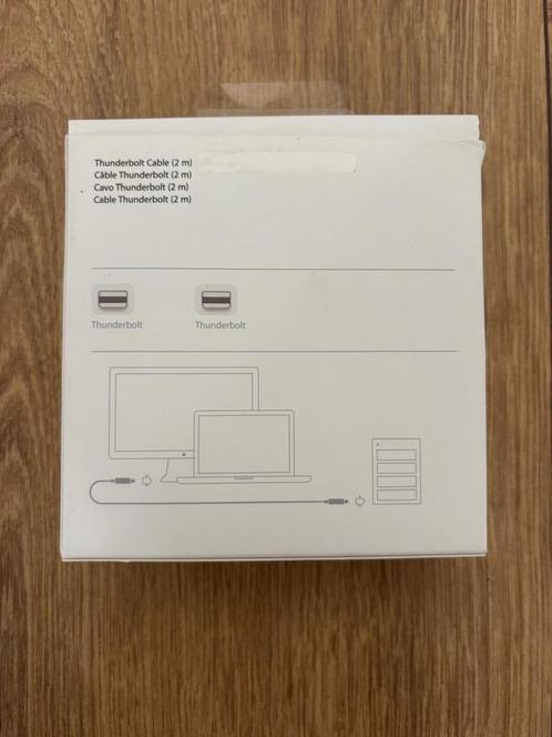 Apple Thunderbolt Kabel (2m) - Nieuw in verpakking, Audio, Tv en Foto, Audiokabels en Televisiekabels, Nieuw, Overige kabels, Minder dan 2 meter