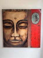 Handgeschilderd schilderij 80x80, Antiek en Kunst, Ophalen