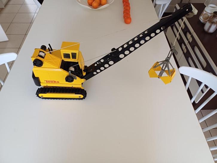 Oude groot Tonka graafmachine nette staat, Antiek en Kunst, Antiek | Speelgoed, Ophalen of Verzenden