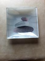 Design schaaltje glas met schelpen 20x20 cm, Huis en Inrichting, Keuken | Servies, Ophalen of Verzenden, Overige stijlen, Glas