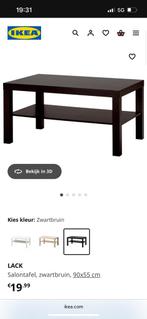 Ikea salontafel zwart, Gebruikt, 50 tot 100 cm, Minder dan 50 cm, Rechthoekig