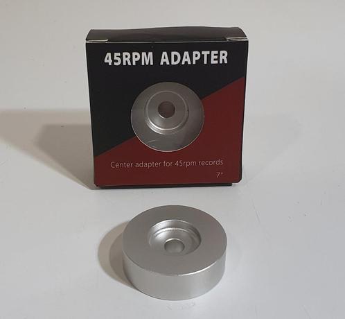 Aluminium Adapter 45 RPM – Voor 7 inch Toerenplaten(Singles), Audio, Tv en Foto, Platenspelers, Nieuw, Platenspeler-onderdeel