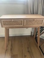Rotan Kaptafel met 2 Lades - Stijlvol!, Ophalen, Minder dan 50 cm, 50 tot 100 cm, Zo goed als nieuw