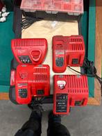 Milwaukee Opladers - Status Onbekend, Doe-het-zelf en Verbouw, Ophalen of Verzenden, Gebruikt