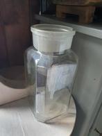 antieke glazen snoeppot zonder deksel, Ophalen of Verzenden