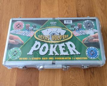 Gloednieuwe luxe pokerset! Poker chips met waardeopdruk! beschikbaar voor biedingen