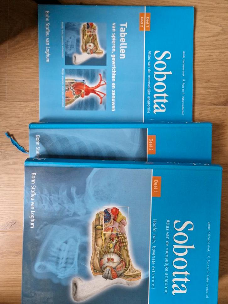 Sobotta Atlas Anatomie - Deel 1 & 2, Boeken, Studieboeken en Cursussen, Zo goed als nieuw, HBO, Beta, Ophalen of Verzenden