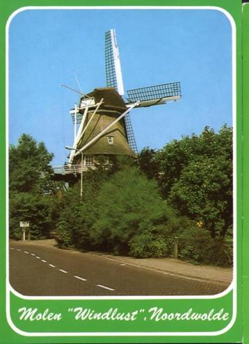 (F283) Ansichtkaart Noordwolde molen Windlust beschikbaar voor biedingen