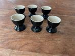 Le Creuset 6 eierdopjes, Overige typen, Ophalen of Verzenden, Zo goed als nieuw, Overige stijlen