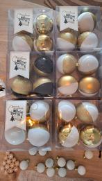 Kerstballen en accessoires zwart wit goud thema, Diversen, Kerst, Ophalen