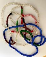 Zeer Lange Tribal Art Afrika glaskralen ketting Ibiza, Sieraden, Tassen en Uiterlijk, Kettingen, Verzenden, Zo goed als nieuw
