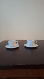 Royal Copenhagen 2 kopjes met schotel blue line Grethe Meyer, Keramiek, Nieuw, Ophalen of Verzenden, Overige stijlen