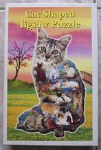 Legpuzzel Cat Shaped Jigsaw Puzzle, Verzenden, 500 t/m 1500 stukjes, Zo goed als nieuw, Legpuzzel