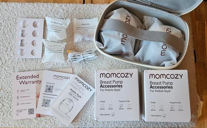 Momcozy Mobile Style M6 handsfree dubbele borstkolf, Kinderen en Baby's, Babyvoeding en Toebehoren, Zo goed als nieuw, Borstkolf