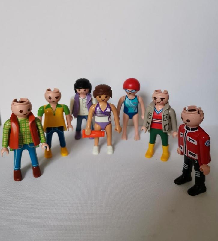 Partij van 7 originele Playmobil / Geobra figuren – 1992 t/m, Kinderen en Baby's, Speelgoed | Playmobil, Gebruikt, Ophalen of Verzenden
