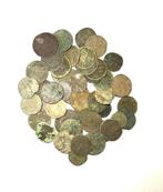 Bodemvondsten NL 50  stuks oude munten (lot 300), Antiek en Kunst, Antiek | Koper en Brons, Verzenden, Brons