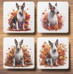 Bullterrier Herfst onderzetters met houder, Nieuw, Glas of Kopje, Verzenden