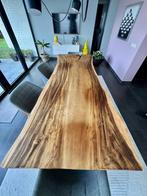 Eetkamer tafel met boomstam blad, Huis en Inrichting, Tafels | Eettafels, Gebruikt, Overige materialen, 100 tot 150 cm, 200 cm of meer