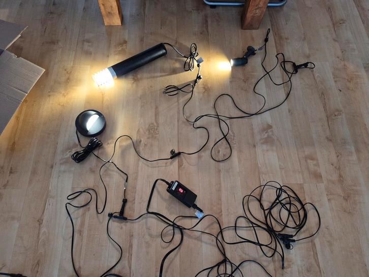 GARDEN LIGHTS 12v complete buitenverlichting nieuw, Tuin en Terras, Buitenverlichting, Nieuw, Minder dan 50 watt, Netvoeding, Licht-donker-sensor