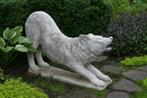 groot wolf tuinbeeld, Tuin en Terras, Tuinbeelden, Ophalen, Dierenbeeld, Steen, Www.bossewinkel.nl