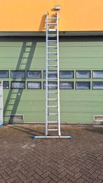 ladder 2 x 18 spots schuifladder, Ophalen, Gebruikt, Ladder, Opvouwbaar of Inschuifbaar