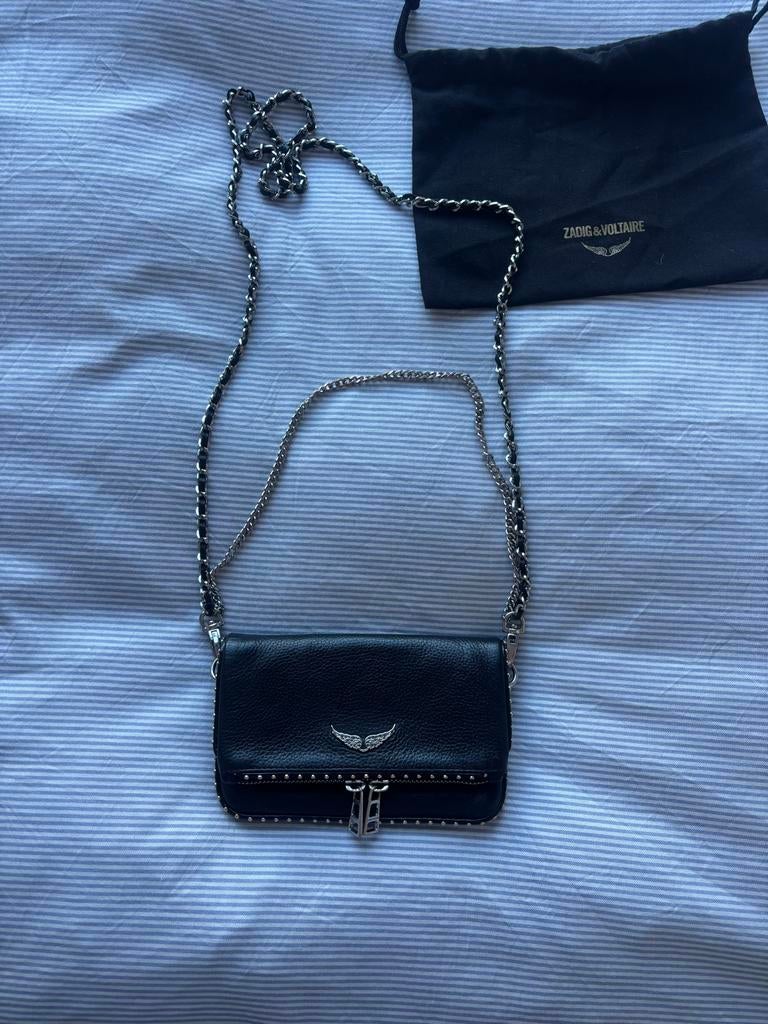 Zadig & Voltaire Tasje Zwart Studs, Sieraden, Tassen en Uiterlijk, Tassen | Damestassen, Ophalen of Verzenden, Zo goed als nieuw