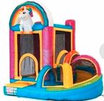Springkussen Unicorn met Slide te huur vanaf 69,99, Ophalen, Zo goed als nieuw, Overige