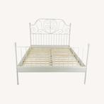 Vintage Ikea White Princess Metal Bed Frame, Huis en Inrichting, Slaapkamer | Bedden, Ophalen, Gebruikt, Wit, Vintage