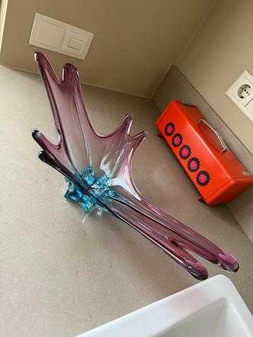 Design schaal paars roze / blauw fruitschaal  beschikbaar voor biedingen