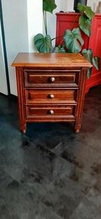 massief teakhouten ladekastje, Ophalen, Klassiek, Teakhout, 50 tot 100 cm