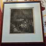 Ets W. Unger (1837-1932) - naar G. Camphuysen (1623-1672), Antiek en Kunst, Kunst | Etsen en Gravures, Ophalen of Verzenden