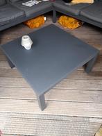 Tuintafeltje  met glasplaat., Ophalen, Gebruikt, 50 tot 100 cm, Vierkant