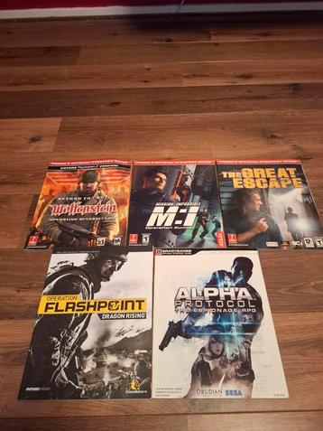 Set van 5 gamers guides. Playstation xbox pc  beschikbaar voor biedingen