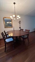 Eettafel in zeer mooie staat met 4 sroelen, Antiek en Kunst, Antiek | Meubels | Tafels, Ophalen