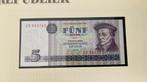 DDR 5 mark 1975 unc, Postzegels en Munten, Bankbiljetten | Europa | Niet-Eurobiljetten, Ophalen of Verzenden, Duitsland