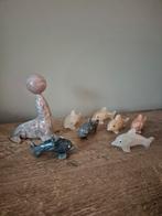 Marmeren Dolfijnen & Zeehond - Natuursteen Beelden, Ophalen of Verzenden, Nieuw, Steen, Overige typen