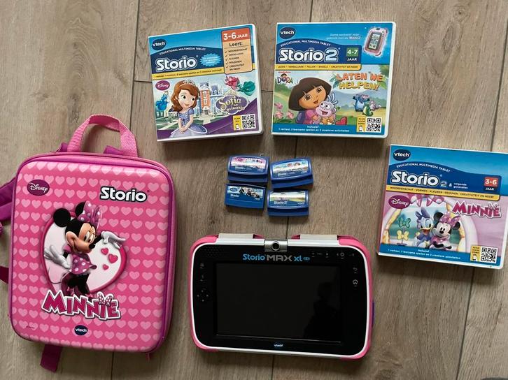 ZGAN Vtech Storio Max 2.0 incl frozen dora sophia minnie, Spelcomputers en Games, Spelcomputers | Overige, Zo goed als nieuw, Ophalen of Verzenden
