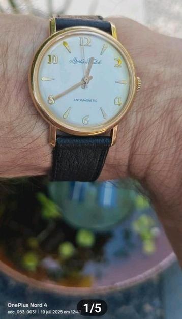 Vintage Mortima de Luxe horloge. beschikbaar voor biedingen
