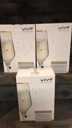 6 vivo champagne glazen limited edition nieuw, Ophalen of Verzenden, Nieuw