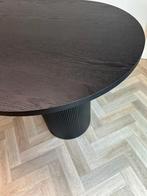 Eettafel Ovaal Zwart Cilinder Poot OUTLET ‼️, 100 tot 150 cm, Ophalen of Verzenden, Vijf personen of meer, Overige houtsoorten