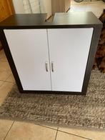 Mooi wastafelkastje bruin -wit, Ophalen, 50 tot 100 cm, Zo goed als nieuw, Minder dan 100 cm