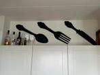 Grote Zwarte Bestekset - Keuken Decoratie, Ophalen, Nieuw, Overige materialen, Bestekset